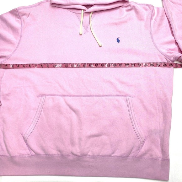 POLO RALPH LAUREN Classic Cotton-Blend Hoodie Pink sz 2XB - Picture 4 of 4